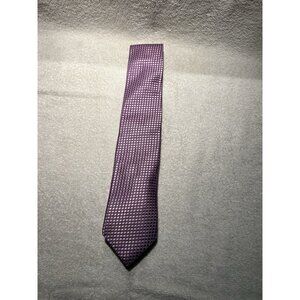 Metallic Purple Neiman Marcus IKE BEHAR New York Tie 100% Silk Hand Crafted
